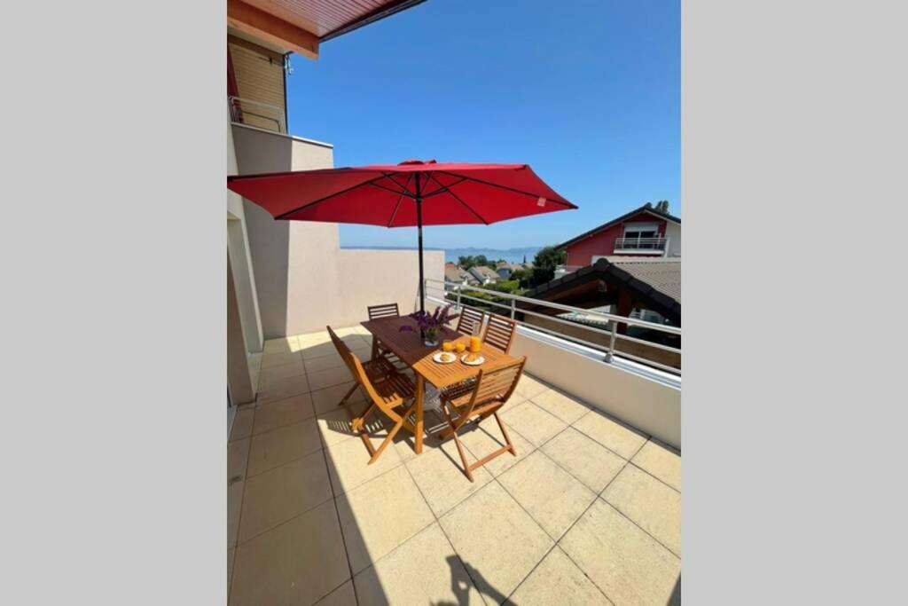Superbe Appartement Au Calme Avec Vue Sur Le Lac. Évian-les-Bains Exterior foto